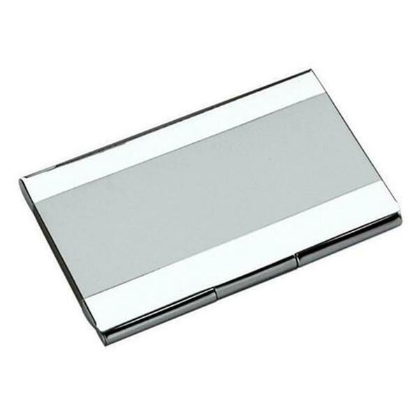 Visol Stripe Stainless Steel Business Card Case V610B